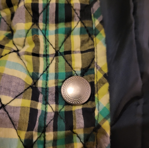 Christopher and banks, Vest, size small, green and blue plaid. - Picture 3 of 10